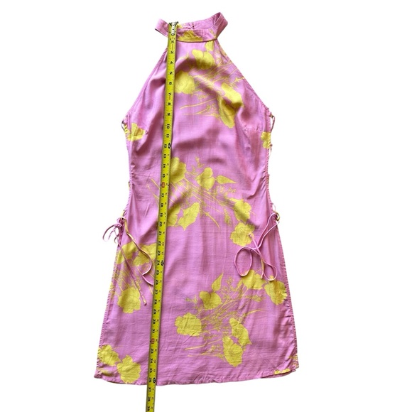 Miss‎ Selfridge Pink Dress with Yellow Floral Accents - Picture 9 of 10